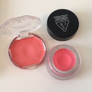 3ce/canmake cream blush set